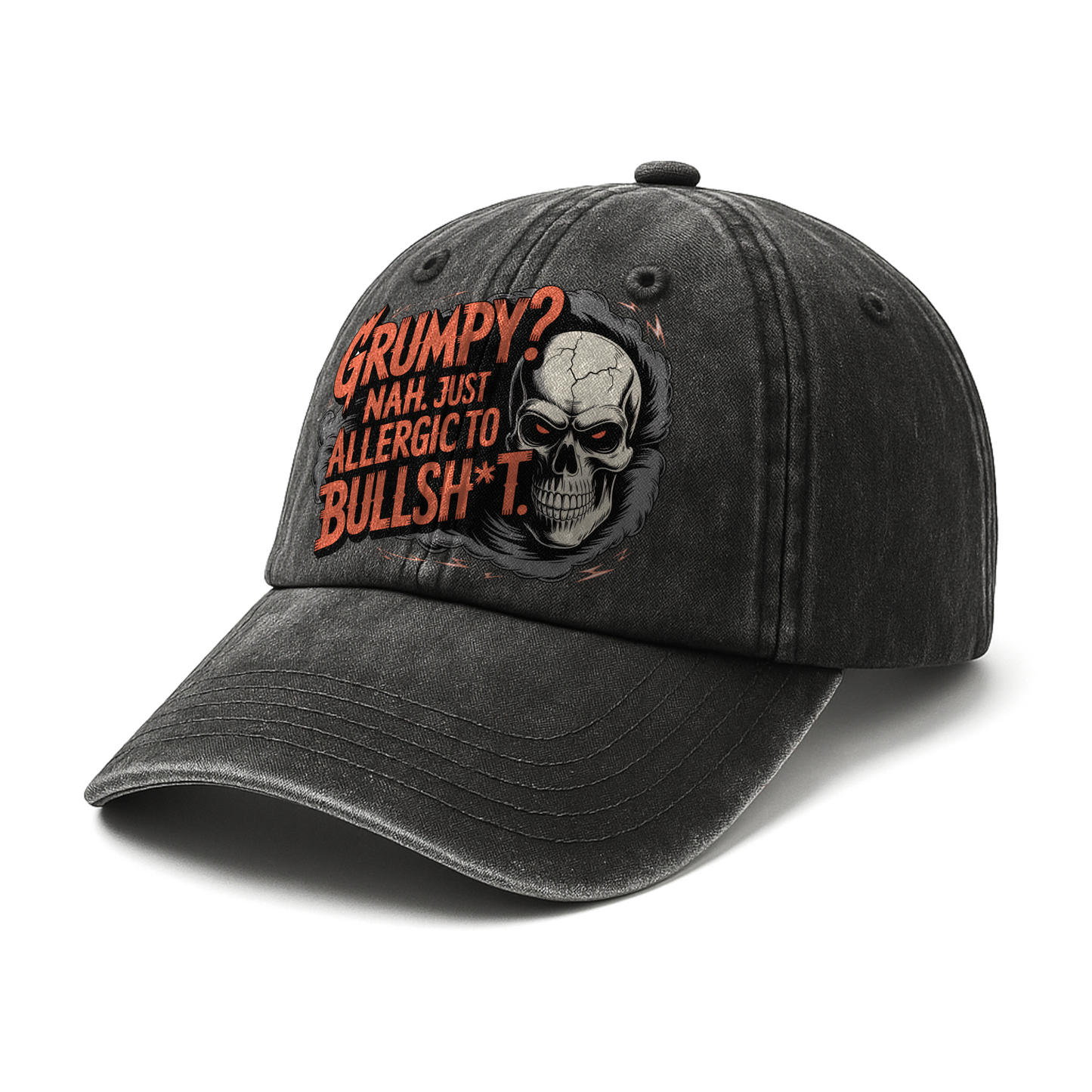 “Grumpy? Nah. Just Allergic to Bullsh*t.” Midnight Reaper Outlaw Cap