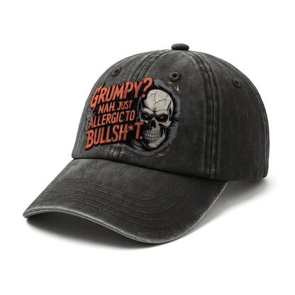 “Grumpy? Nah. Just Allergic to Bullsh*t.” Midnight Reaper Outlaw Cap