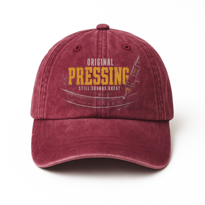 "Original Pressing Still Sounds Great" Vintage Washed Cap