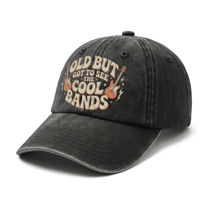 "Old But Got to See the Cool Bands" Vintage Guitar Cap