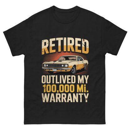 "Retired Outlived My 100,000 Mile Warranty" Vintage T-Shirt
