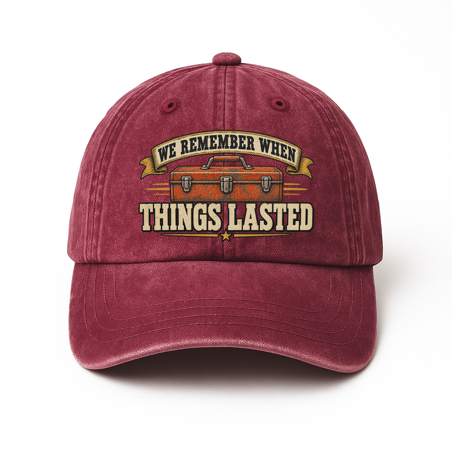 "We Remember When Things Lasted" Vintage Washed Cap