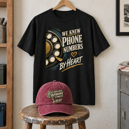 Matching set: We Knew Phone Numbers By Heart vintage washed cap and We Knew Phone Numbers By Heart vintage t-shirt