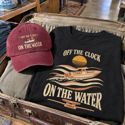Matching set: Off The Clock On The Water vintage washed cap and Off The Clock On The Water vintage t-shirt