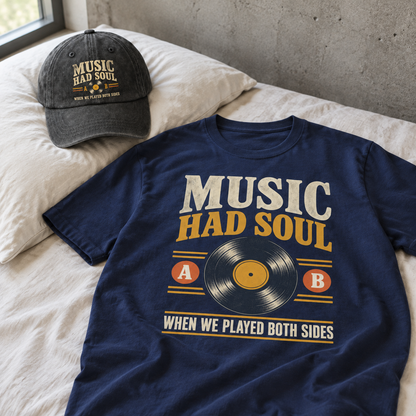 Matching set: Music Had Soul When We Played Both Sides vintage washed cap and Music Had Soul When We Played Both Sides vintag